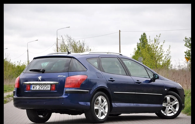 Peugeot 407 cena 15999 przebieg: 217000, rok produkcji 2008 z Siedlce małe 562